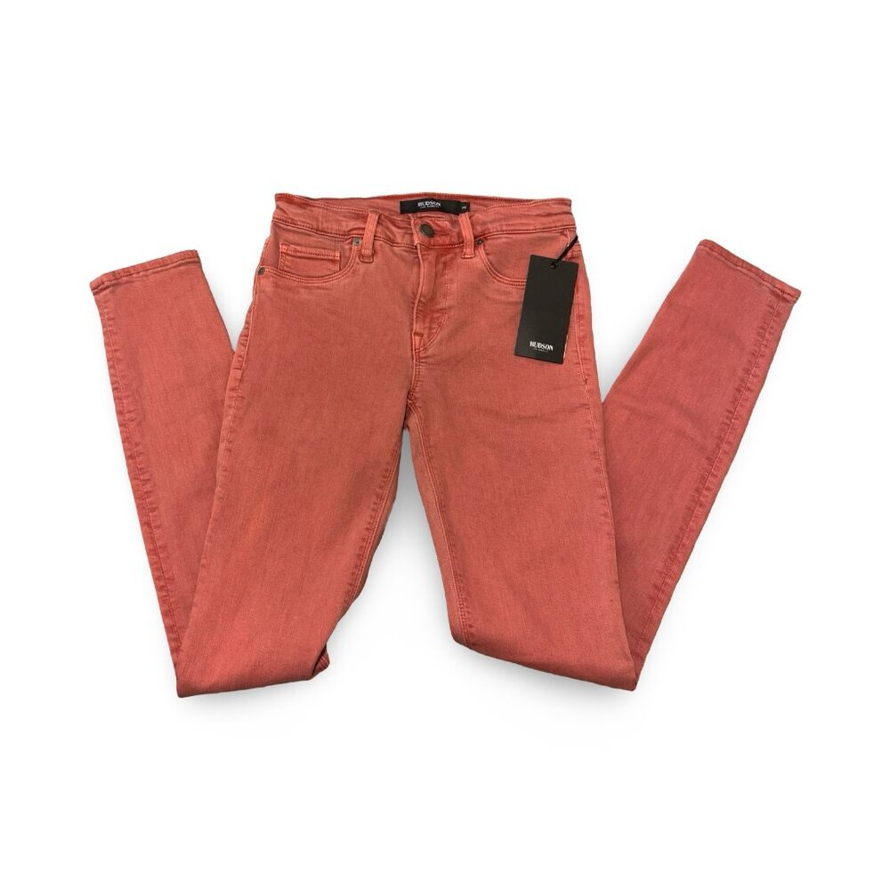 NWT Hudson Jeans Nico Jeans Coral Size 25